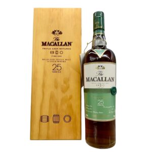 麥卡倫 25年 黃金三桶「橫帶木盒」/ MACALLAN