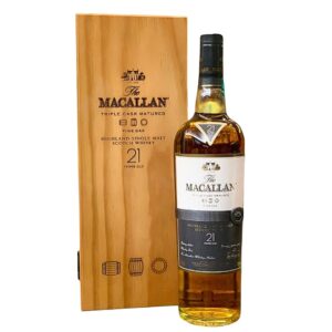 麥卡倫 21年 黃金三桶「橫帶木盒」 / MACALLAN